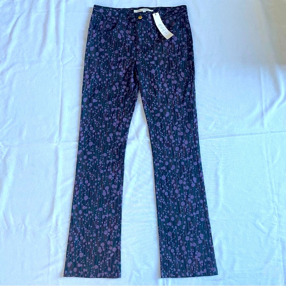 Diane von Furstenberg stripes and dots jeans Women’s 6 Y2K Vintage dead stock - Picture 7 of 7
